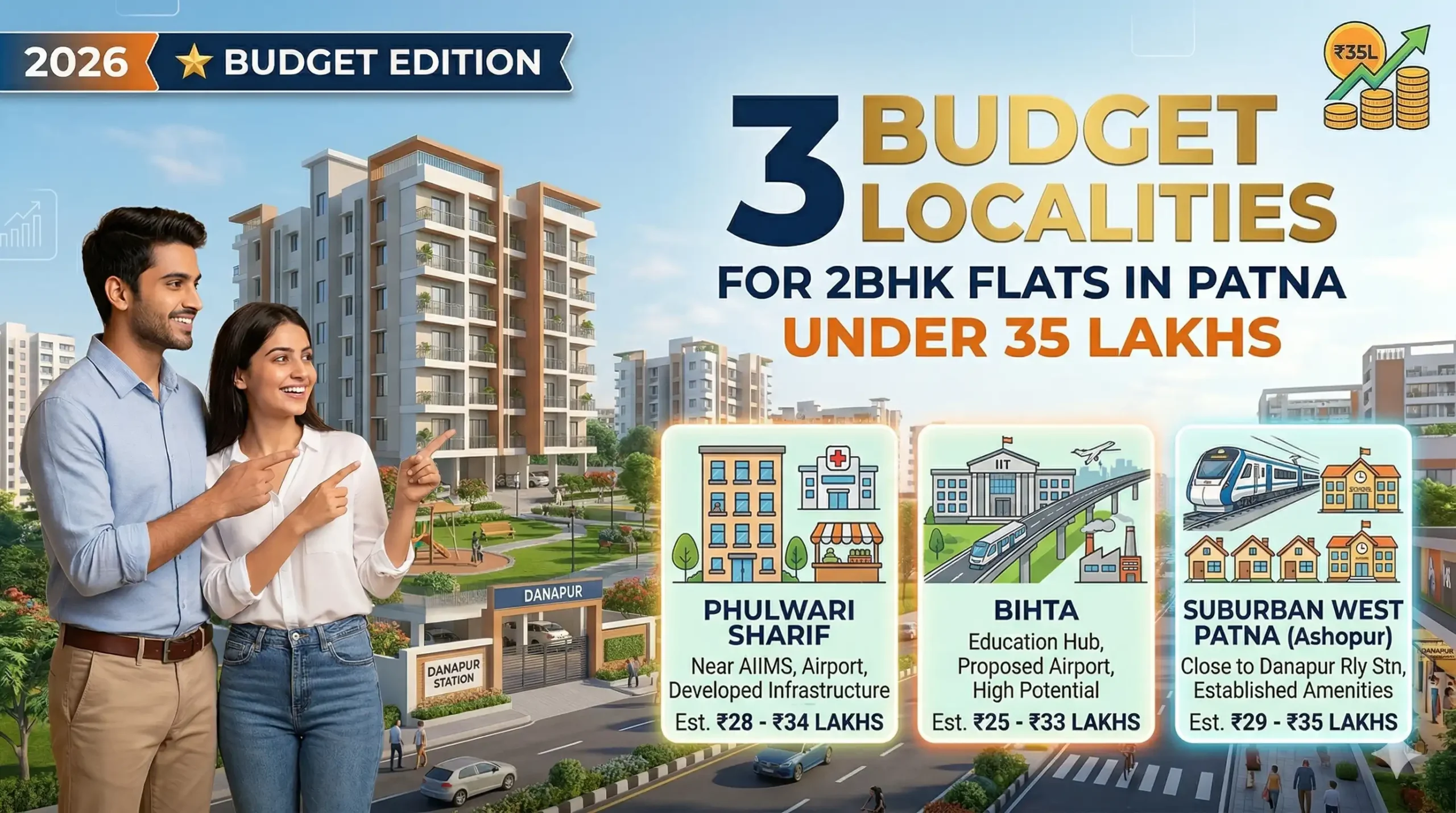 3 Budget Localities for 2BHK Flats in Patna Under 35 Lakhs 3 Budget Localities for 2BHK Flats in Patna Under 35 Lakhs